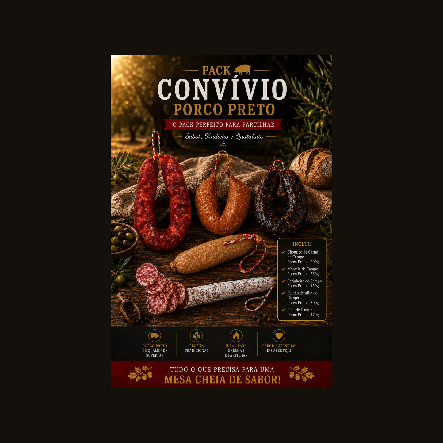 Pack Convivialité - Porc Noir