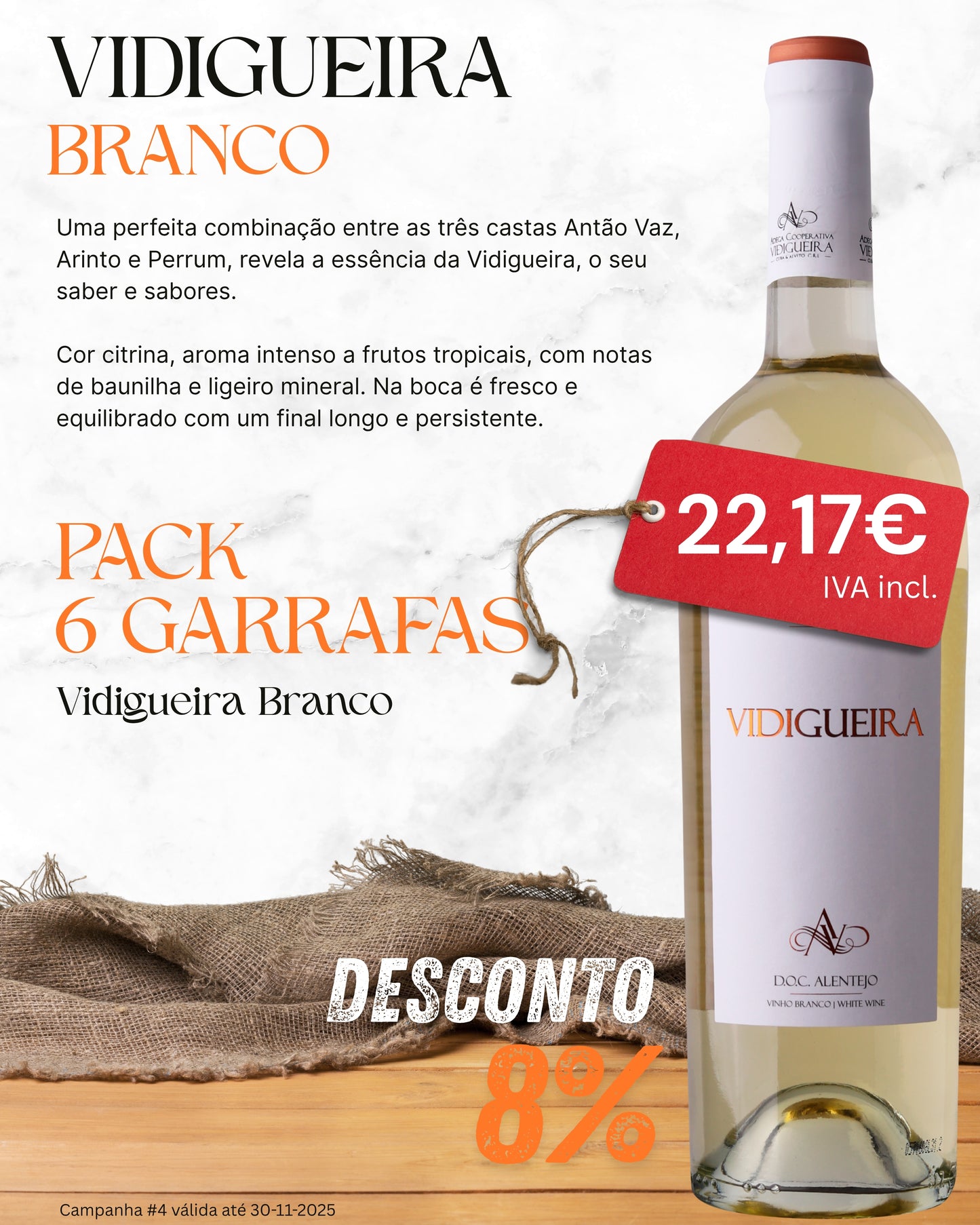 Pack 6 - Vidigueira Branco