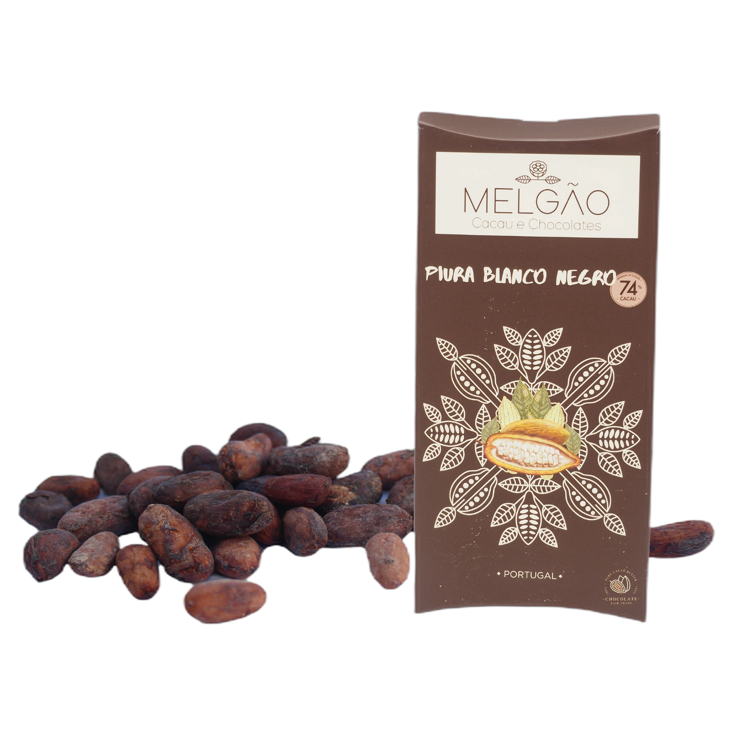 Tablete Chocolate Negro - Piura Blanco Negro - 74% - 100gr - MT00302