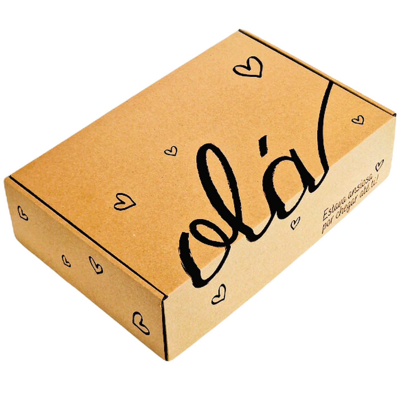 Postal Box Hello Black - 37x27x12 cm