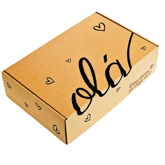 Caixa Postal Olá Preto - 37x27x12 cm