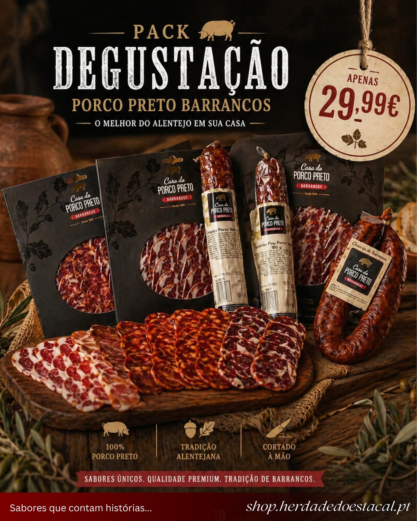Pack Degustação - Porco Preto Barrancos