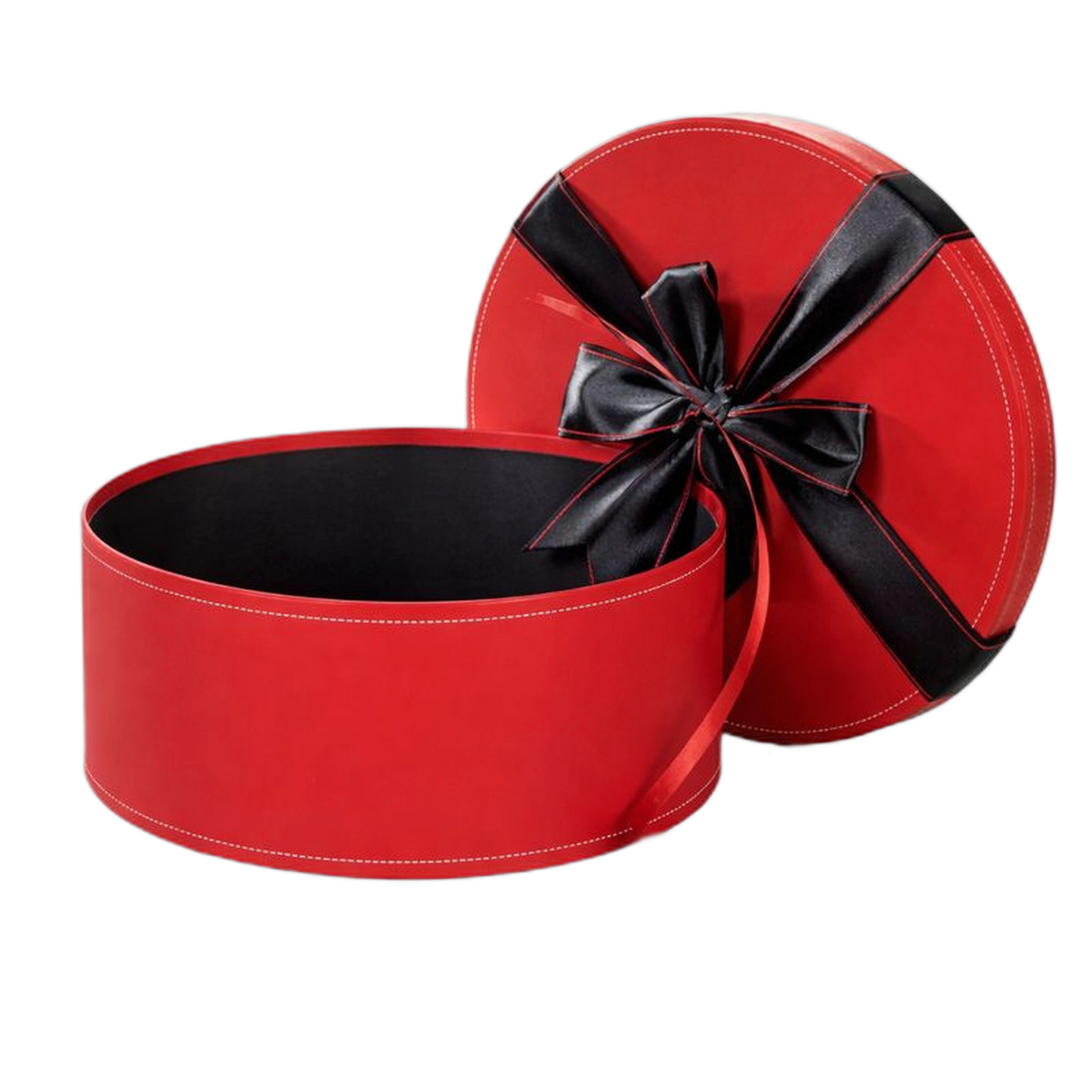 Caixa Cartão Presente - Vermelha Redonda - 31,5x12cm