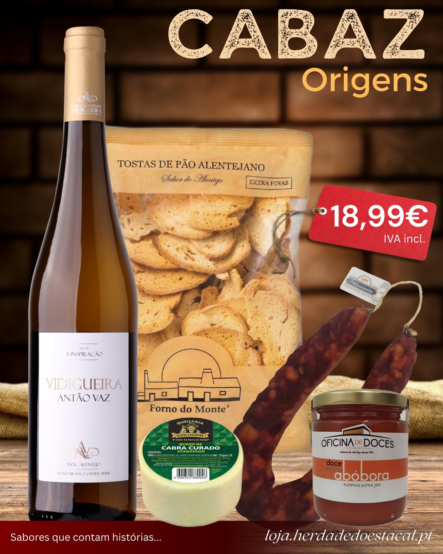 Cabaz Gourmet - Origens