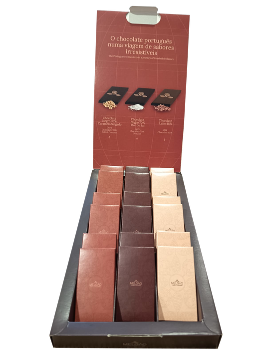 Caixa de Tabletes de Chocolate - 18 x 10g