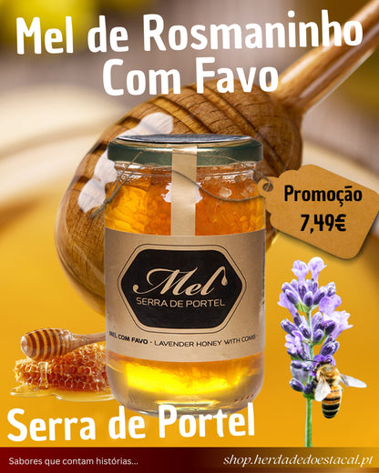 Rosmarinhonig mit Wabe – Serra de Portel – 480 g