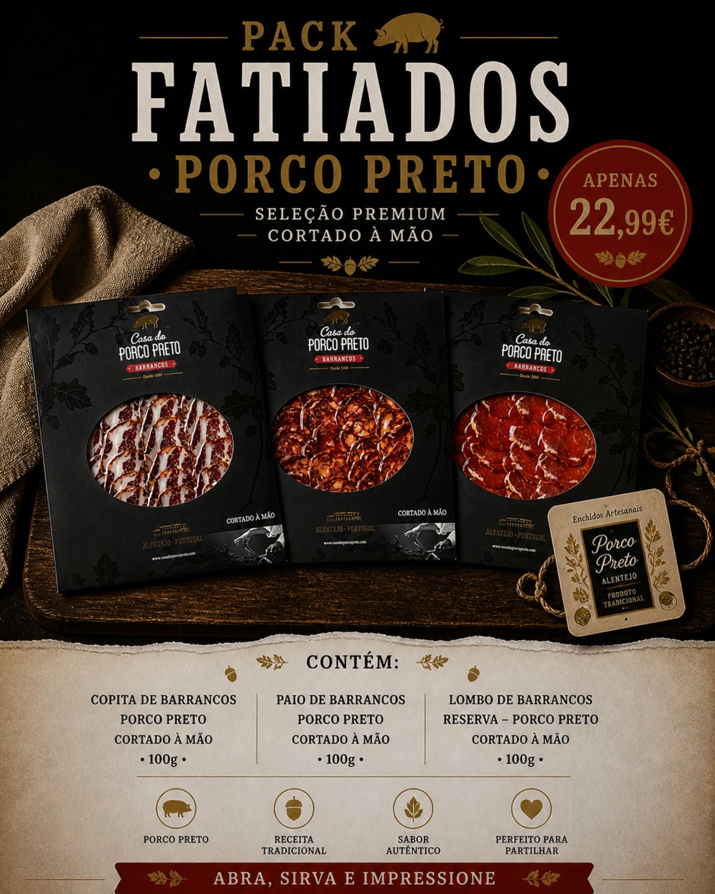 Pack Fatiados - Porco Preto