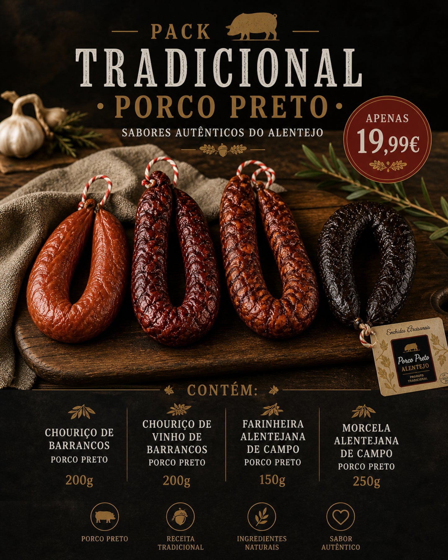 Pack Tradicional Alentejano - Porco Preto