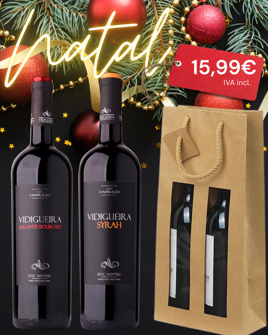 Pack Oferta Natal - Vidigueira Alicante & Syrah DOC