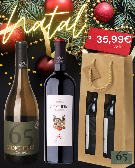 Pack Oferta Natal - Vidigueira 65 Anos e Reserva Tinto DOC