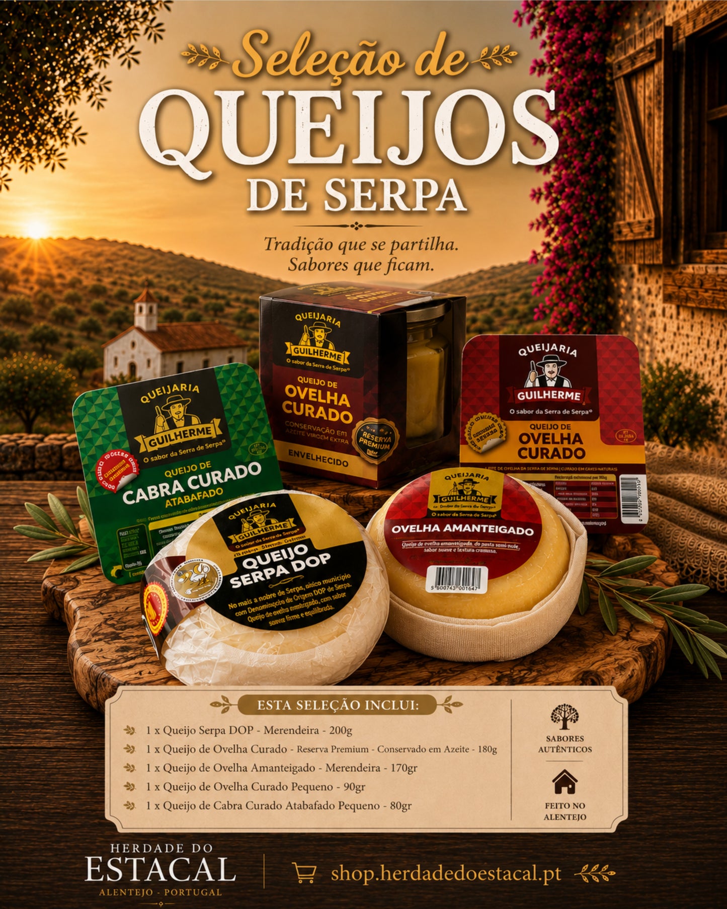 Seleção de Queijos de Serpa