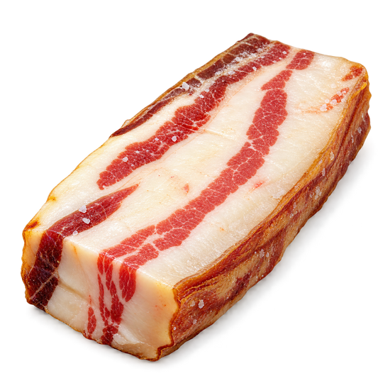 Toucinho entremeado salgado de porco preto Serpocarnes, 200 g - imagem do produto