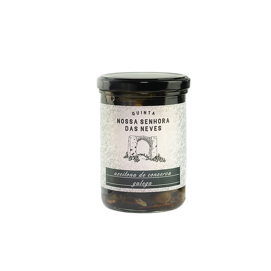 Azeitona Galega Com Sal, Oregãos e Louro - Conserva - 435g