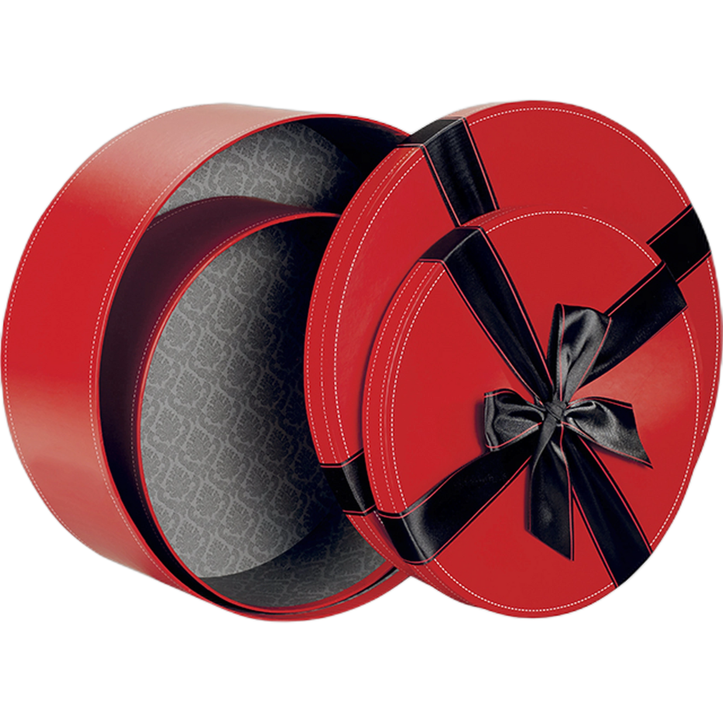 Caixa Cartão Presente - Vermelha Redonda - 31,5x12cm