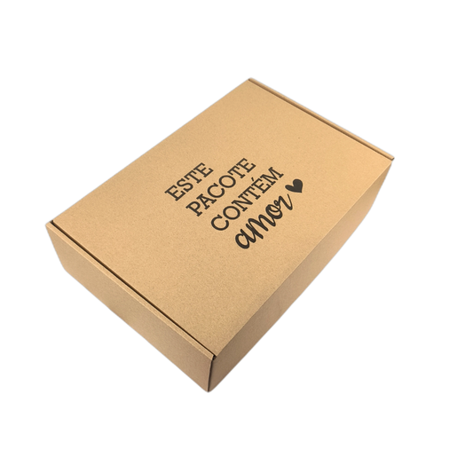 Caixa Cartão - Padrão Amor - 30x20x8cm