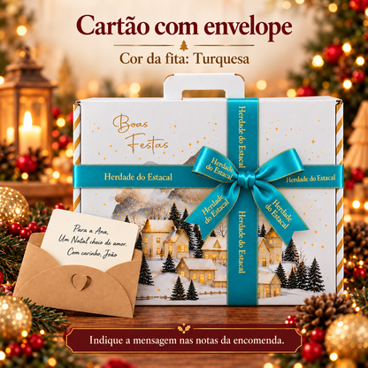 Cartão com envelope e fita turquesa Herdade do Estacal