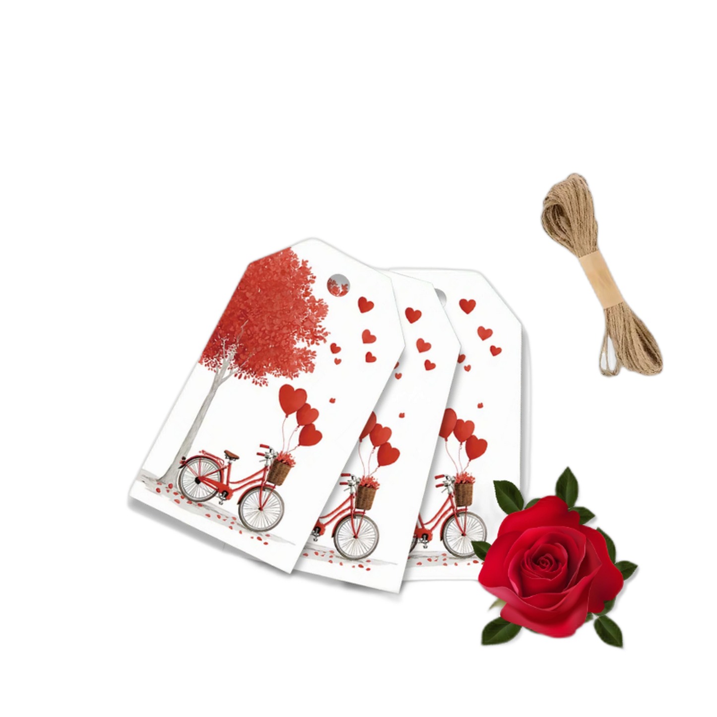 Etiqueta de Cartão - Bicicleta - 5x9cm