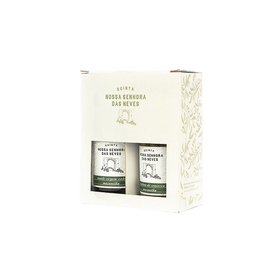 Pack Monovarietal Maçanilha - Azeite Virgem Extra e Azeitona em Conserva