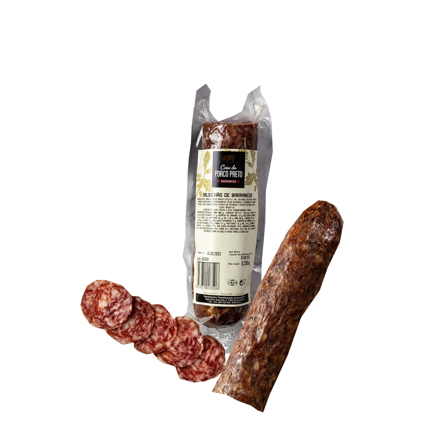 Salsichão de Barrancos de Porco Preto - 400gr