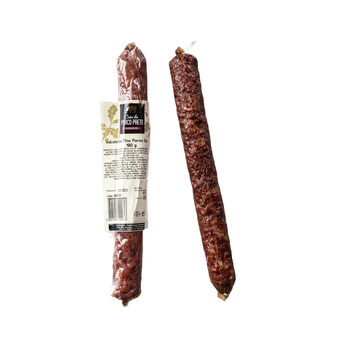 Saucisse fine Barrancos - Porc noir - 180 g